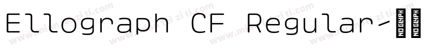 Ellograph CF Regular字体转换